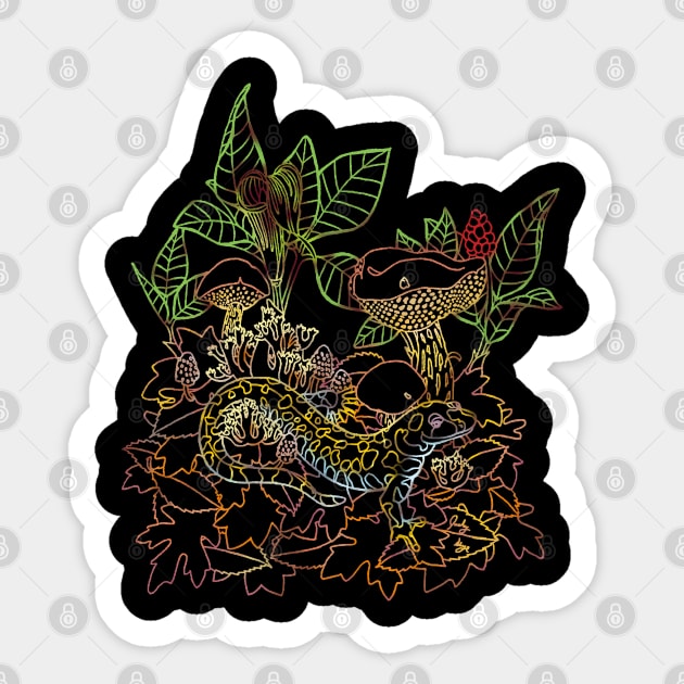 Spotted Salamander Sticker by ThisIsNotAnImageOfLoss